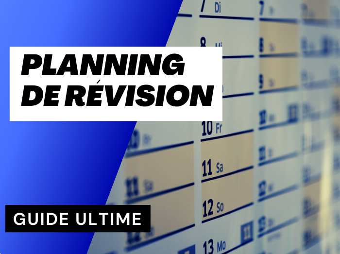 Planning de révision (guide ultime + exemple à imprimer)